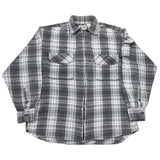 90s Plaid Zip - L