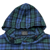 90s Plaid Hoodie - XL