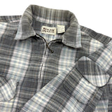 90s Plaid Zip - L