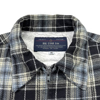 90s Plaid Zip - M/L