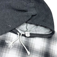 90s Plaid Hoodie - L/XL