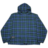 90s Plaid Hoodie - XL