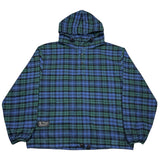 90s Plaid Hoodie - XL