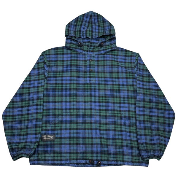 90s Plaid Hoodie - XL