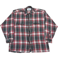 90s Plaid Zip - XL