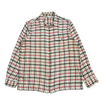 90s Plaid Zip - M
