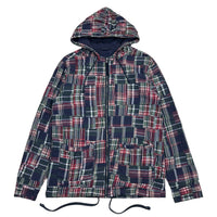 90s Plaid Zip - M