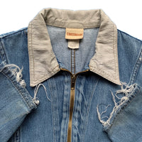 90s Denim Zip Up - M/L